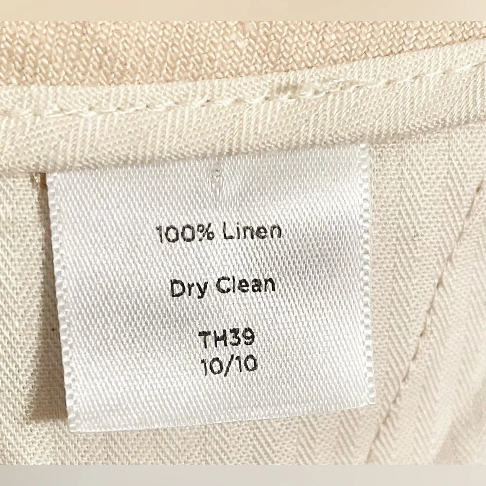 Talbot's: Classic Linen Trousers Cream Size 18W- EUC - Picture 7 of 9